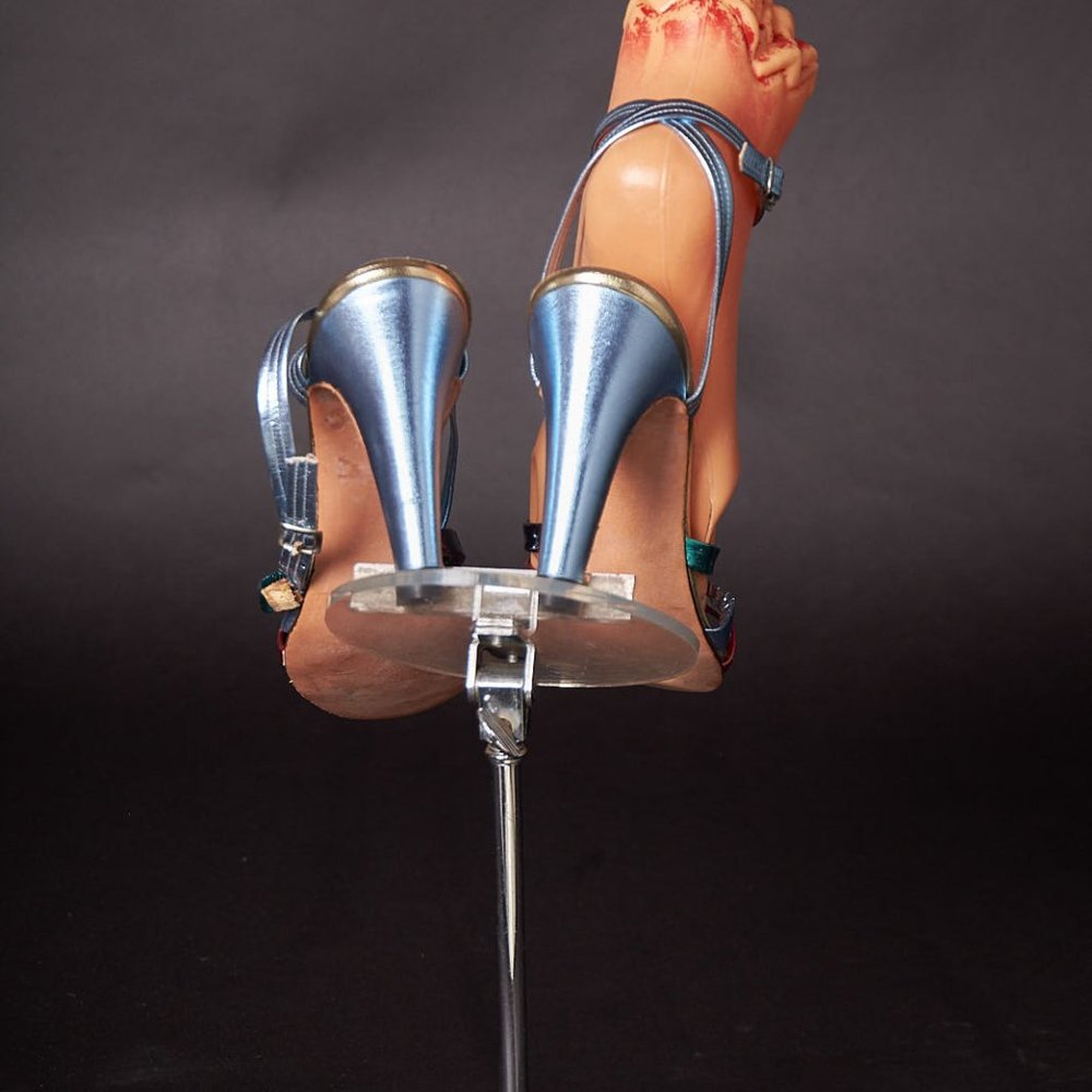 1960s Metallic Strappy Heels Shoes